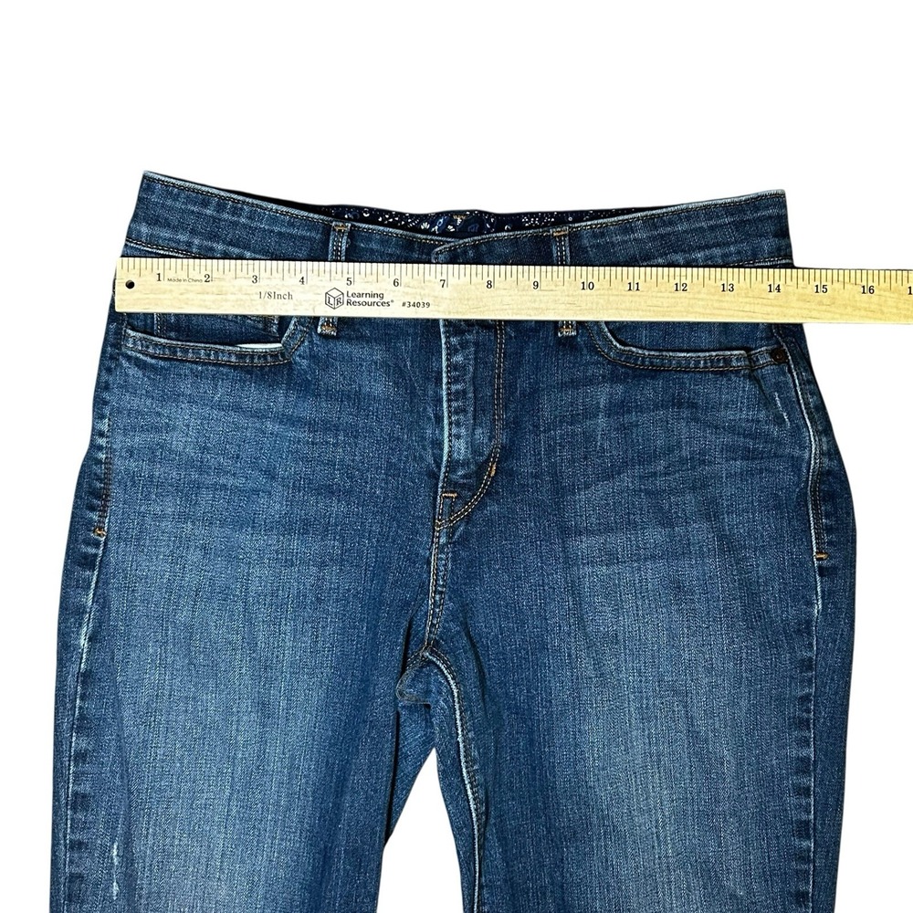 Levis 525 Womens Size 6M Blue Denim Jeans Bootcut With Back Button Pockets - Picture 5 of 8